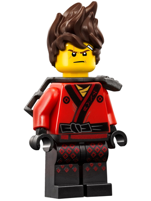Kai - The LEGO Ninjago Movie, Hair, Pearl Dark Gray Katana Holder